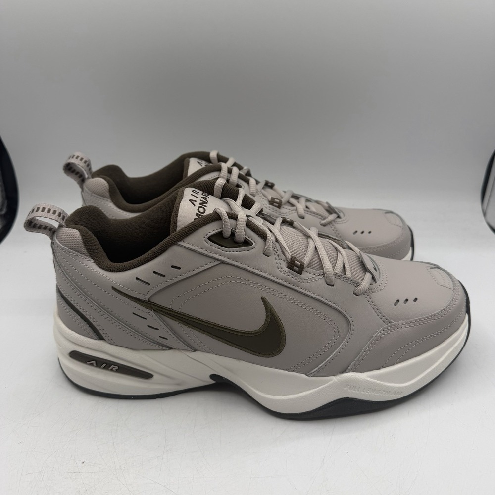 Nike Air Monarch IV Shoes Mens Sz 9 Moon Particle Dark Hazel Sneakers 415445-200